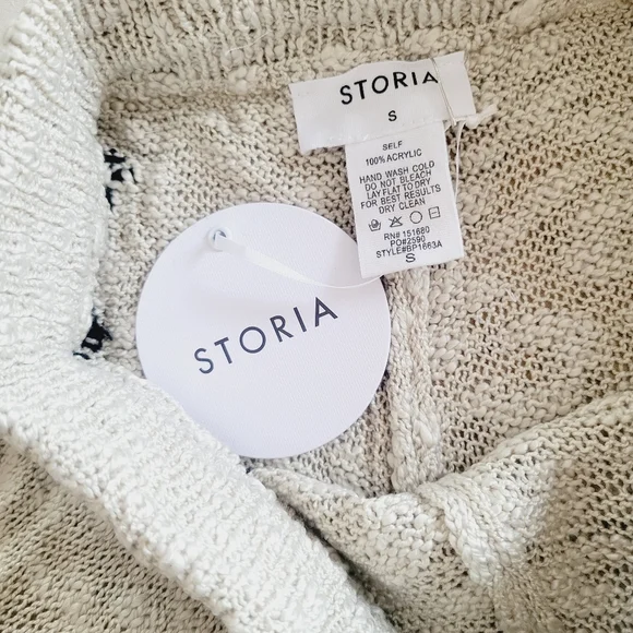 NWT Star Print Knit Sweater Drawstring Shorts - Picture 8 of 10